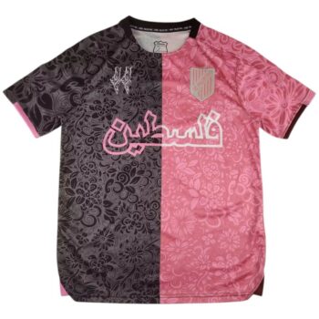 Maillot Palestine Special Edition 2025 2026 Arabe Noir et Rose