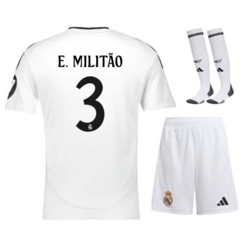 Maillot Kit Enfant Real Madrid Domicile 2024 2025 Militão