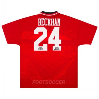 1994-96 Maillot Retro Vintage Manchester United Home Beckham