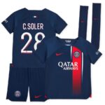 Maillot kit Enfant PSG Domicile 2023 2024 C.Soler