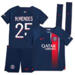 Maillot kit Enfant PSG Domicile 2023 2024 N.Mendes