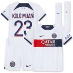 Maillot kit Enfant PSG Extérieur 2023 2024 Kolo Muani