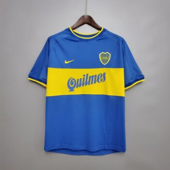 Maillot retro vintage boca junior domicile 1999 2000